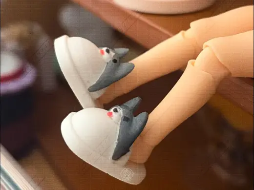 娃用小狗拖鞋