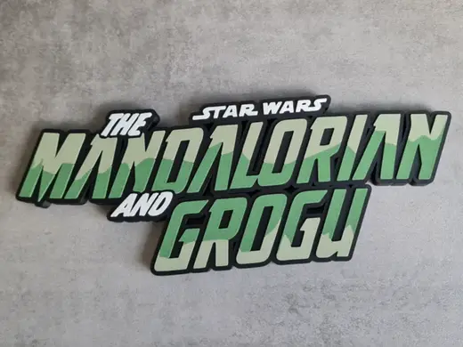 The Mandalorian and Grogu Logo / Sign