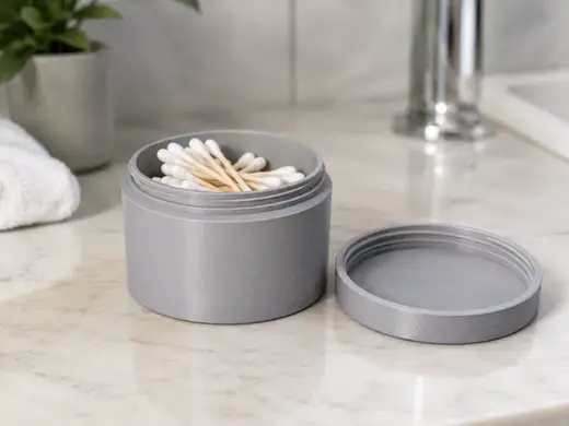 Multi-Purpose Storage Container with Screw-On Lid