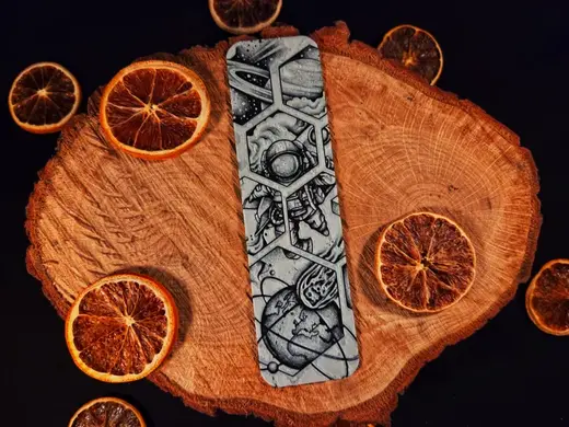 honeycomb astronaut bookmark