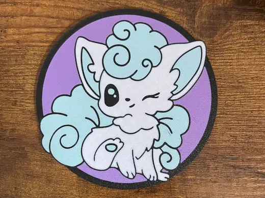 Snowy the Alohan Vulpix Coaster - Pokemon