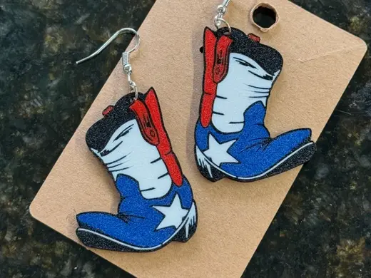 Texas Boots Earrings