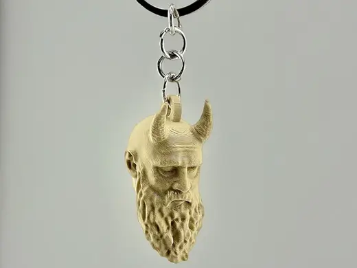 Mimirs Head KeyChain (God of War)