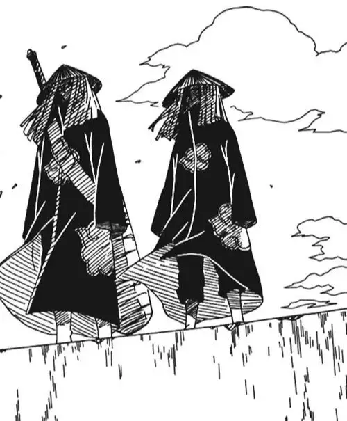 HueForge - Itachi & Kisame - Manga Panel