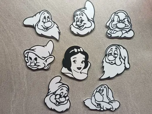 calamite da frigo Disney Biancaneve e i sette nani