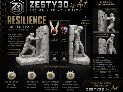 Resilience – Symbolic Bookend Pair