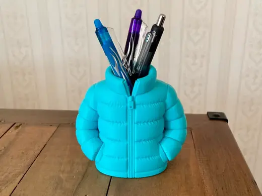 Pen Holder - Puffer Jacket