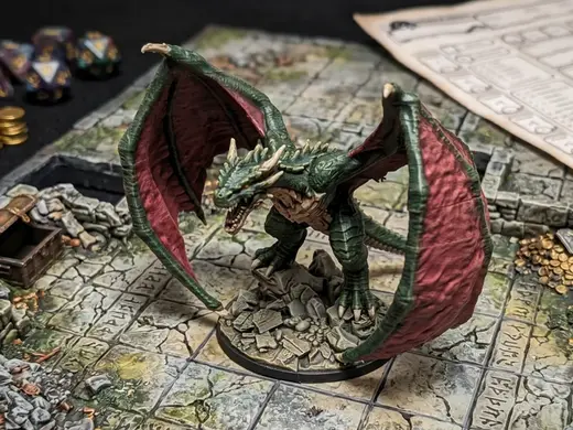 DnD Wyvern miniature