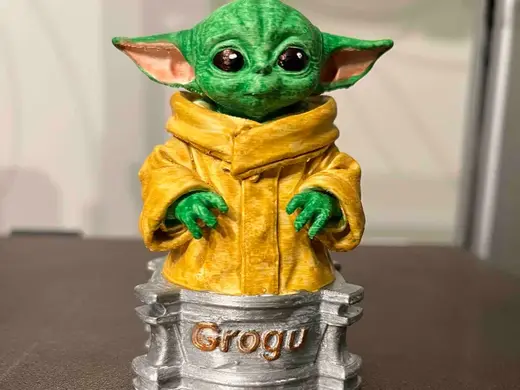 Grogu (Baby Yoda) with Base