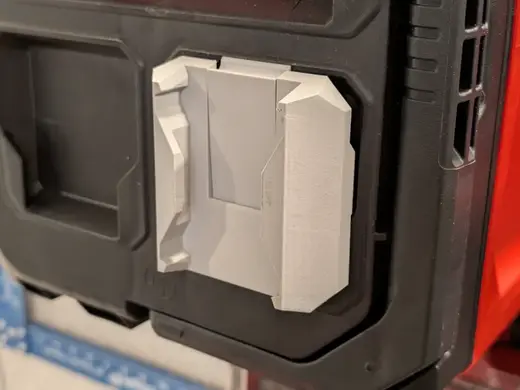 Toolless M18 Battery Holder for Milwaukee Packout
