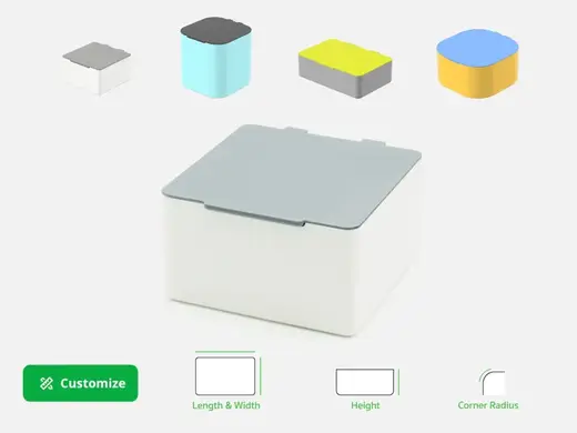Customizable Box with Hinged Lid (Parametric)