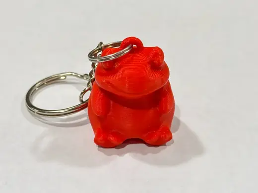 Cute Frog Keychain - Print In Place