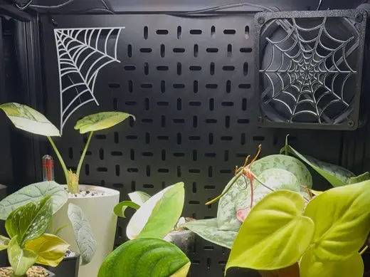 Fan Cover 80 & 120mm - Multiple Designs; Monstera