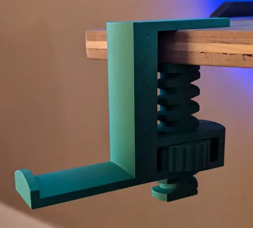 Simple Modular Clamp with Hook for headphones V2