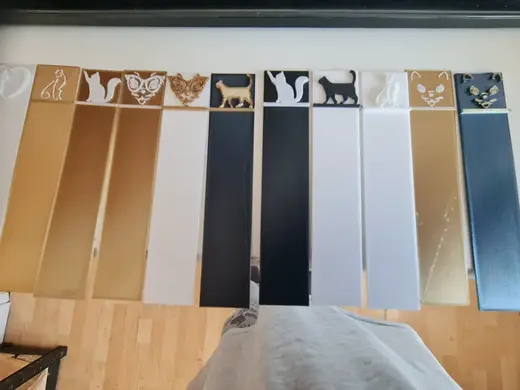 Bookmarks Cats x 6 - 1mm & 2mm Files
