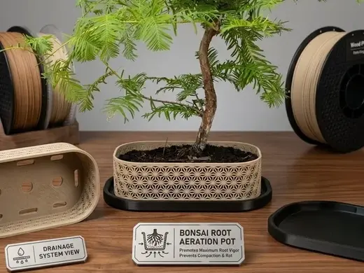 Kumiko Bonsai Pot - Breathable Air Root Trainer