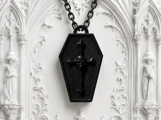 Skull coffin NO AMS Necklace 10 minutes