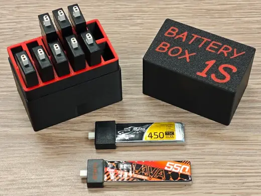1s li-pol battery box for 12pc