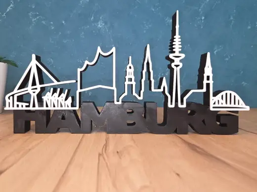Skyline der Hansestadt Hamburg