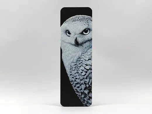 Snowy Owl Bookmark 3 - Hueforge