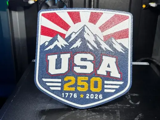 USA 250 Mountain Edition – Patriotic Hitch Cover