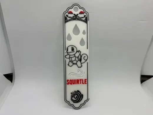 Squirtle Bookmark - Fast Print & Low Waste (AMS)