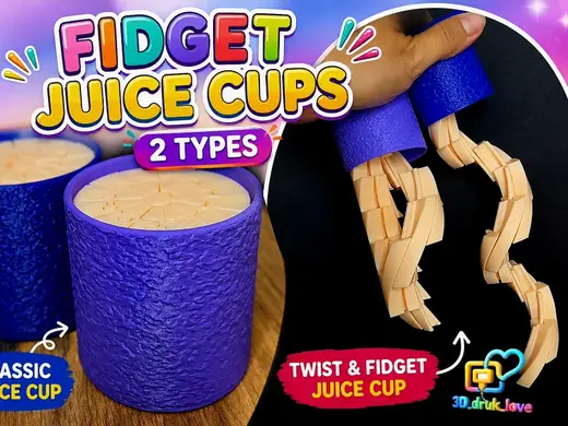 Fidget Juice Cups – 2 Fun Versions