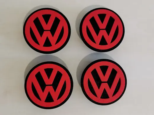 Volkswagen wheel center covers hub caps 65 mm