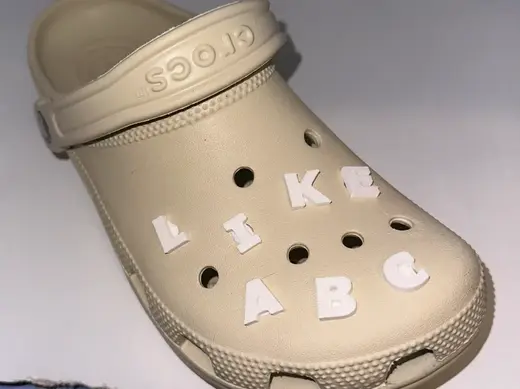 Alphabet jibbitz