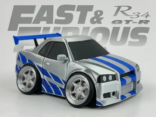 Tooned NISSAN Skyline R34 GTR