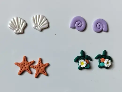 Sea life clay cutters