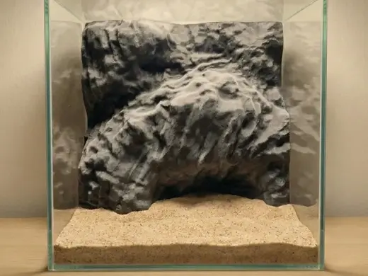 Realistic Rock 3D Background Aquarium Terrarium
