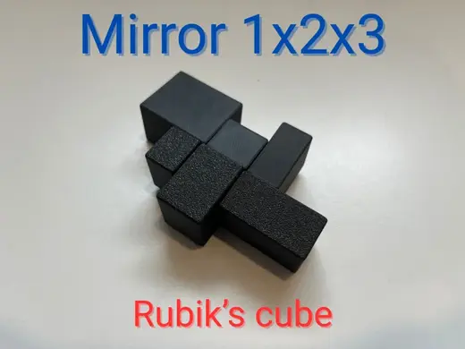 1x2x3 Mirror cube - Print in place