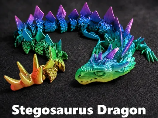 Articulated flexi dragon dinosaur