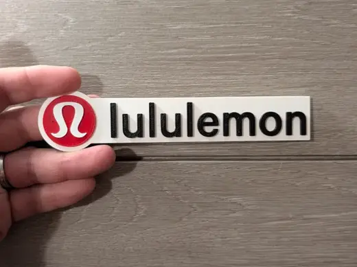Lululemon logo sign plaque 2-sizes