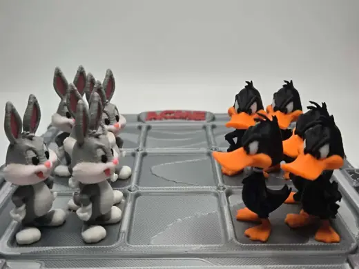 Toon Toss-Up: Bugs vs Daffy Tic Tac Toe