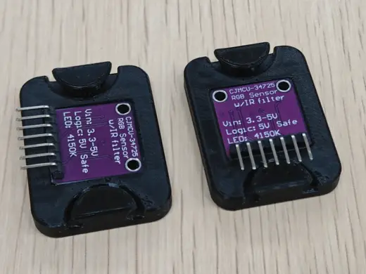 TCS34725颜色传感器 外壳 皮筋固定块
