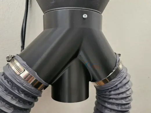 Duct 4" to tripple 3"