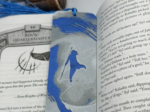 Kaladin Stormblessed HueForge Bookmark