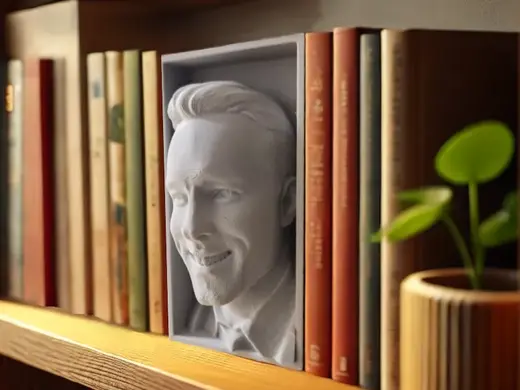Ryan Reynolds Book Nook & Wall Art - 3D Portrait
