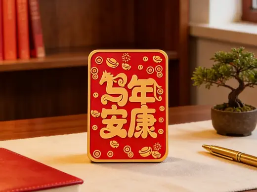 马年安康桌面相框摆件 马年吉祥祝福摆件 新年春节礼物