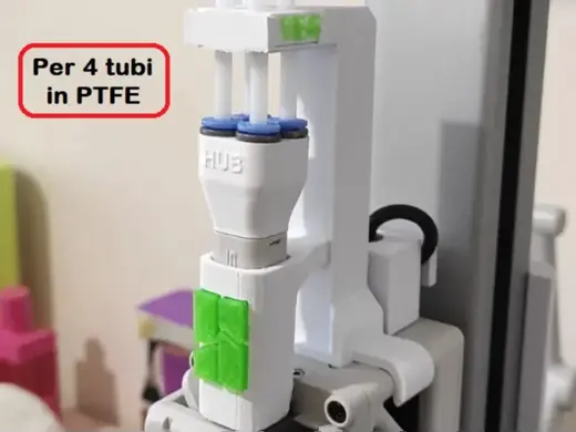 Protezione HUB filamento A1/A1 Mini V.3 a 4 Tubi