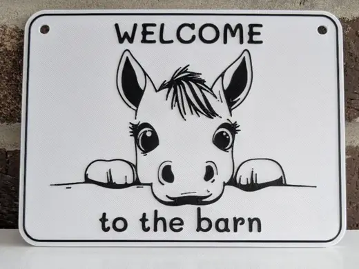 Baby Horse Barn Sign