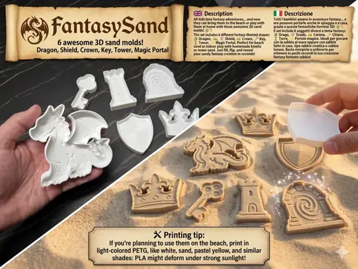 FantasySand - 6 Magic Sand Molds