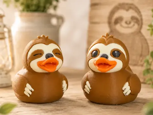 TrailQuackers Cute Sloth Duck Duckie Couple!