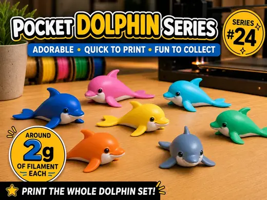 Mini Dolphin Fidget – Mini Animal Collection #24