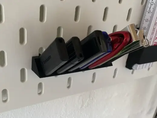 Usb drive holder for Ikea Skadis