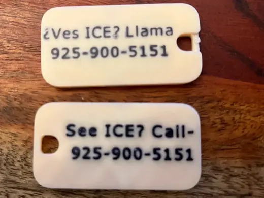 Anti-Ice Keychain Whistle for Contra Costa Co. CA
