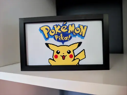 Pokemon Yellow - Title Screen Pikachu Wall Art