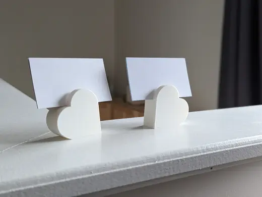 Heart business card holder/display